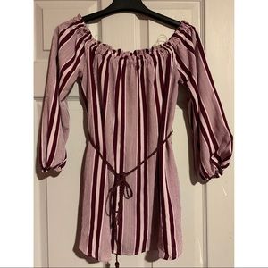 Striped Off the Shoulder Top